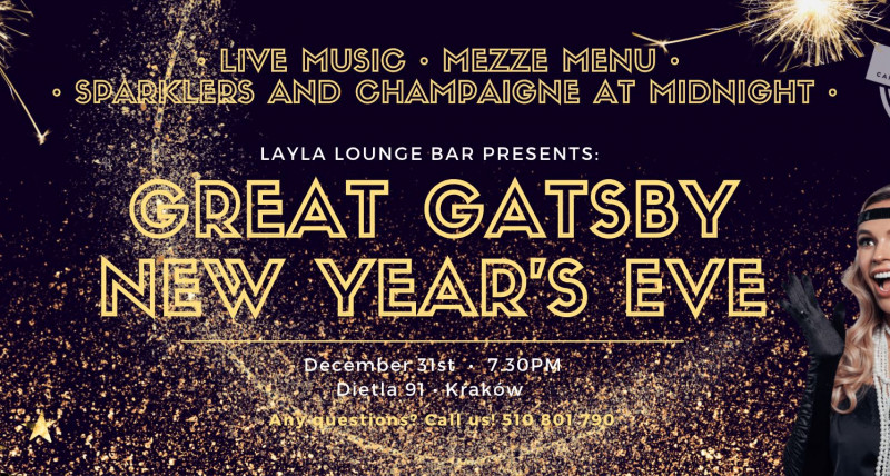 Great Gatsby’s New Year’s Eve in Layla!