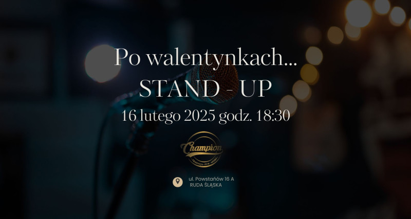 Po walentynkach... Stand-up! Ruda Śląska 16.02 / 18:30
