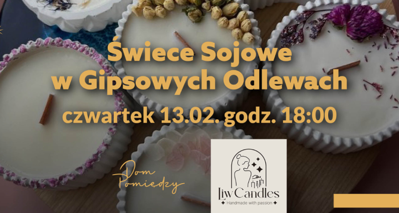 Świece Sojowe w Gipsowych Odlewach