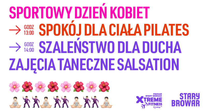 Dzień Kobiet w ruchu – bezpłatne zajęcia pilatesu.