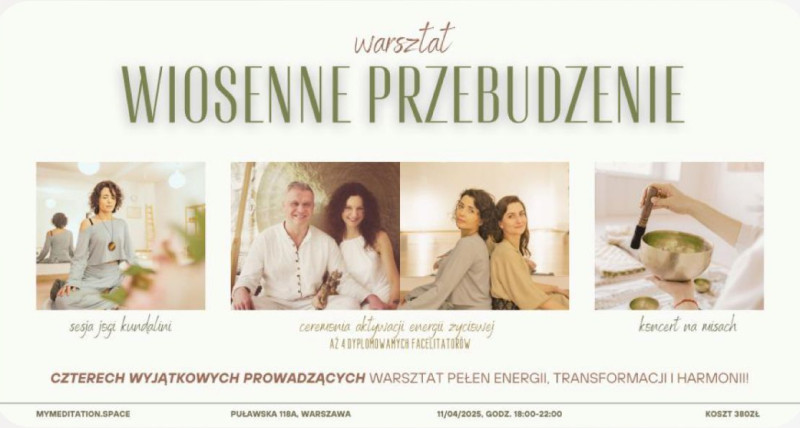 Wiosenne przebudzenie – Warsztat aktywacji energii życiowej