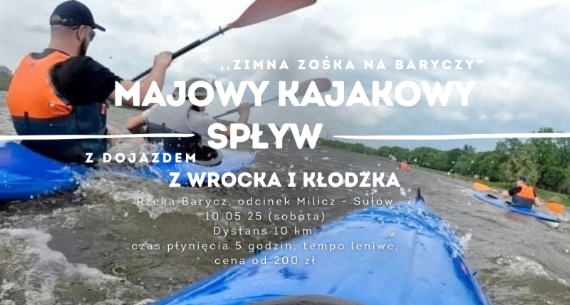 SPŁYW KAJAKOWY BARYCZ Wrocław Kłodzko