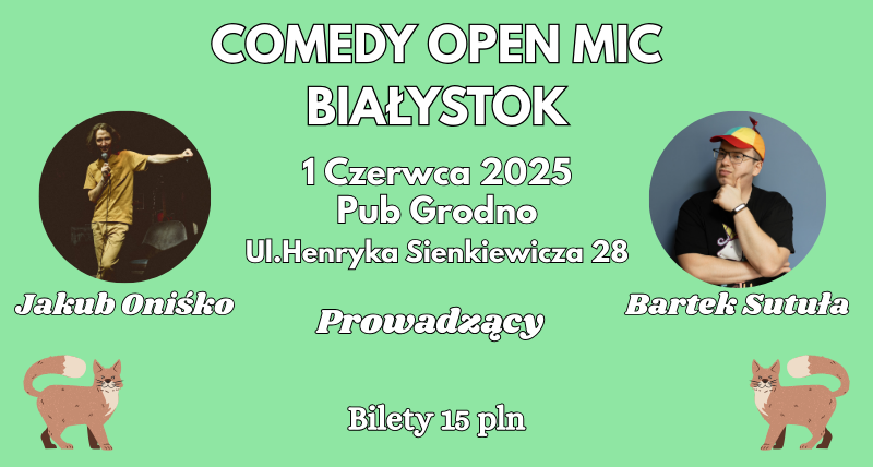 Komediowy Open Mic z Bartkiem i Kubą!