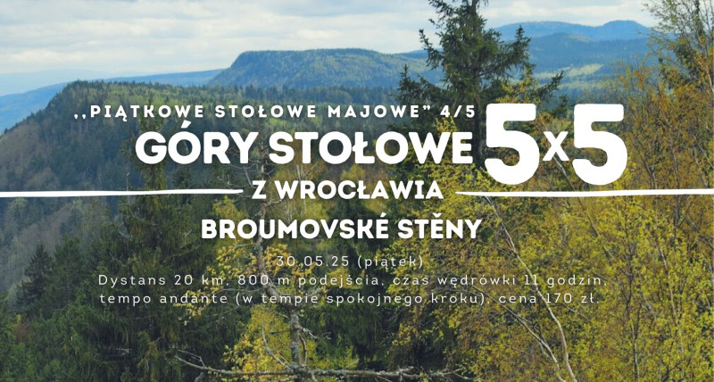 5X5 STOŁOWE MAJOWE 4/5 Broumovské stěny
