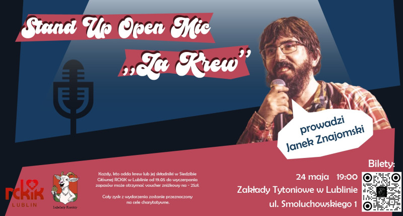 Stand-up Open Mic "Za Krew" w Lublinie vol. 9