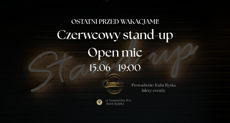 Ostatni Open Mic w sezonie! / Champion Pub / 15.06   19:00