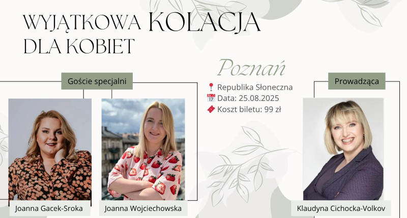 Wyjątkowa kolacja dla kobiet