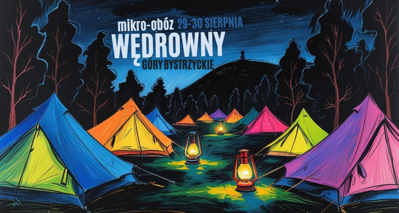 Wędrówka z nocowaniem pod namiotem 29-30.08 Góry Bystrzyckie