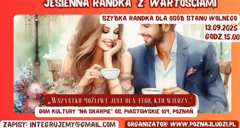 Szybka Randka z Wartościami. Poznań 13.09.2025