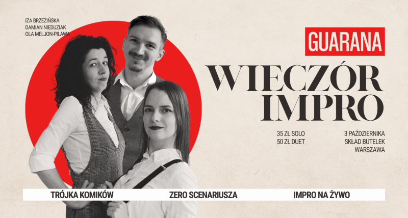 Guarana: Wieczór Impro – Warszawa, 3 października