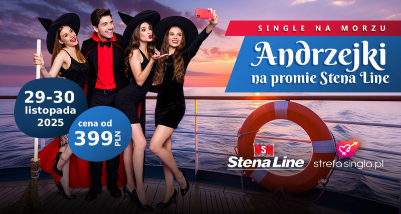SINGLE na morzu: ANDRZEJKI na promie Stena Line