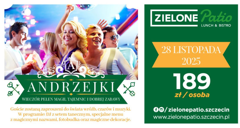 ANDRZEJKI  - Wieczór magii w Zielonym Patio