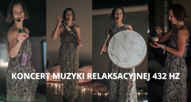 Koncert Muzyki Relaksacyjnej w chustach do jogi.
