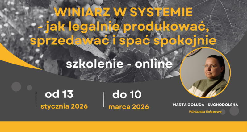 WINIARZ W SYSTEMIE  PODATKOWYM i PRAWNYM - BLOK 1