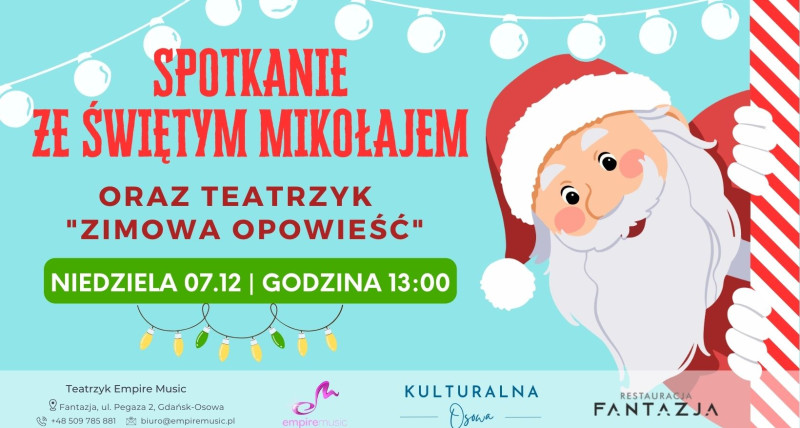 Spotkanie ze Świętym Mikołajem oraz Teatrzyk