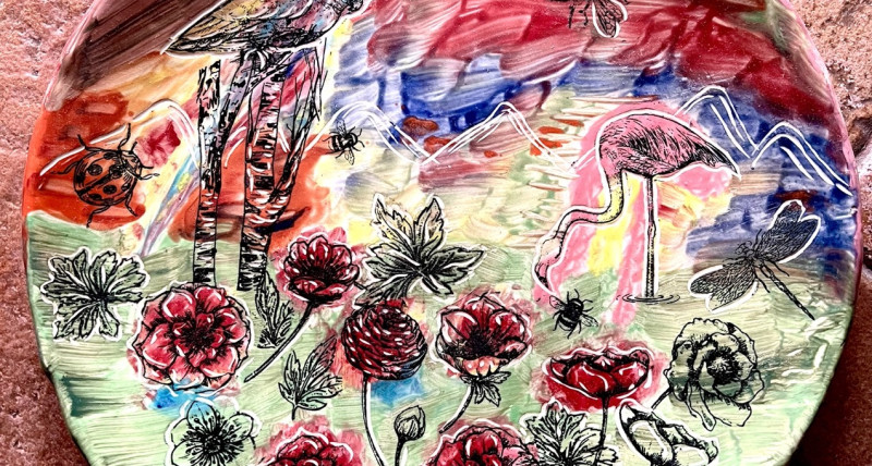 CERAMIKA - SGRAFFITO WIELOKOLOROWE i WIELOWARSTWOWE