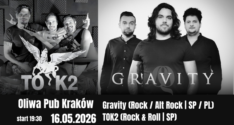 GRAVITY (PL/SP) | TOK2 (SP) – KRAKÓW, OLIWA PUB