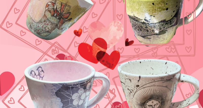 Walentynkowe Warsztaty Zdobienia Kubeczków 💘 - cena za parę