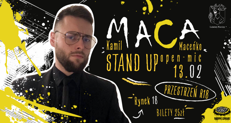 🎤Stand-up Open Mic Lublin – 13 lutego 2026 (piątek) 19:00🎤