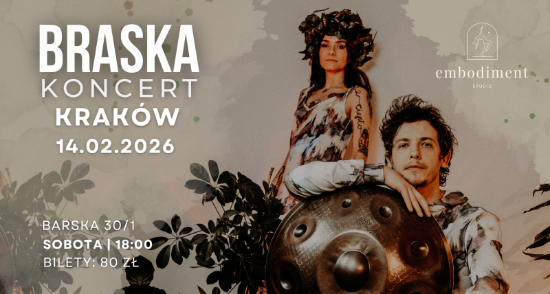 BRASKA w Krakowie | Koncert handpanowy w Walentynki