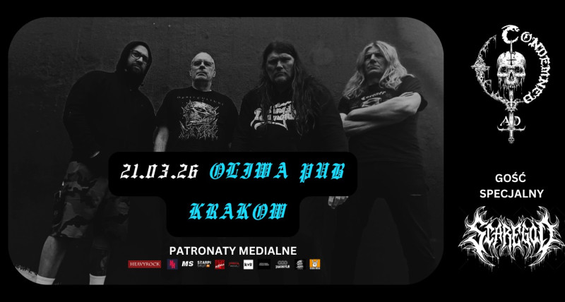 CONDEMNED AD + SCAREGOD  / 21.03.26, Kraków