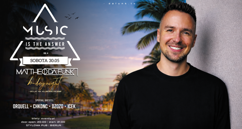 MUSIC IS THE ANSWER vol.4 | MATTHEO DA FUNK b-day night