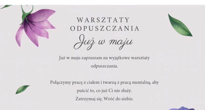 SZTUKA ODPUSZCZANIA