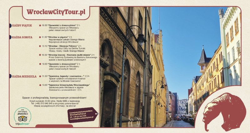 Wrocław - nieznane zaułki miasta, spacer z przewodnikiem 2 h