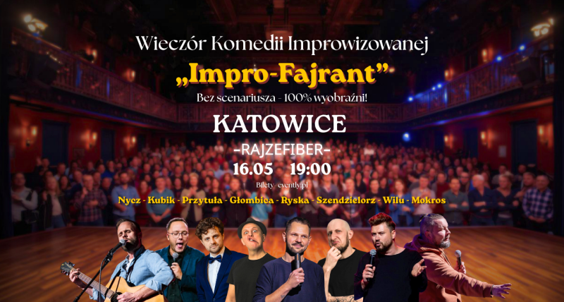 Wieczór komedii improwizowanej w Rajzefiber! 16.05/ 19:00