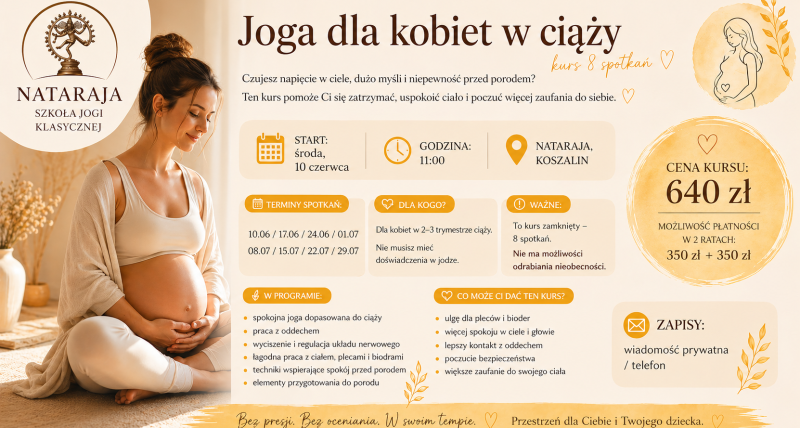 Joga dla kobiet w ciąży – kurs 8 spotkań 🤍