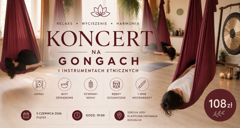 Relaksacyjny  koncert na gongach