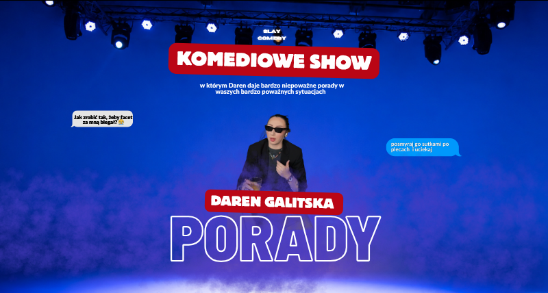 KRAKÓW | Daren Galitska| Komediowe show PORADY