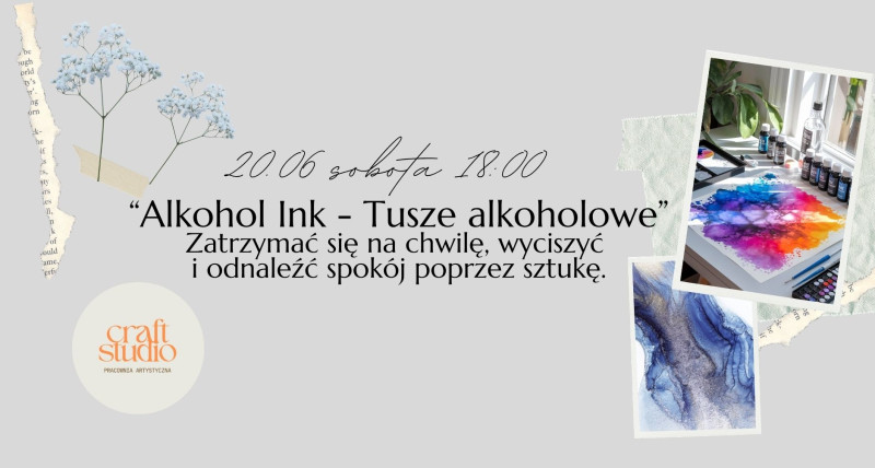 Malarstwo tuszami "Alkohol Ink"