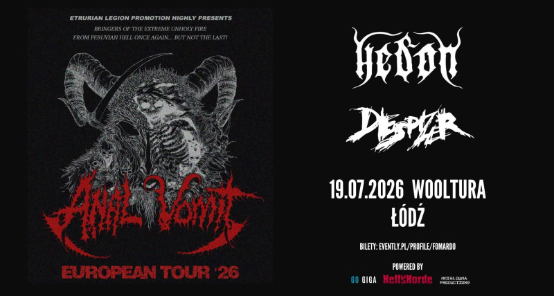 Anal Vomit + goście / 19.07.2026, Łódź