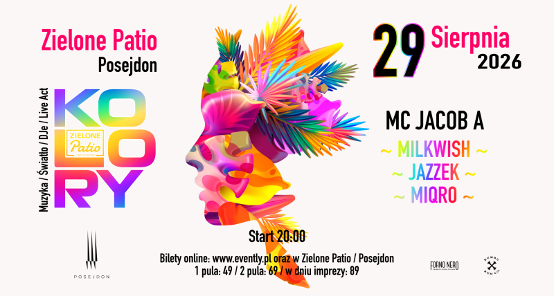 KOLORY x Zielone Patio | 29.08.2026 | Szczecin – Posejdon 🎉