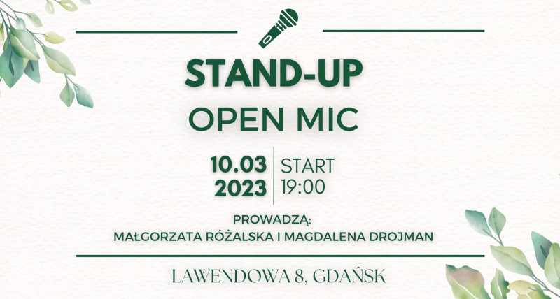 Stand-up Open Mic w Lawendowa 8