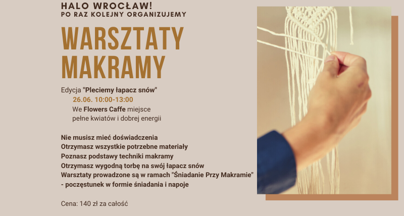 Warsztaty Makramy - Pleciemy Łapacz Snów
