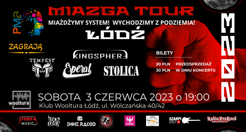 MIAZGA TOUR 2023 ŁÓDŹ | TEMPEST X ESPERAL X STOLICA X KINGSPHERE