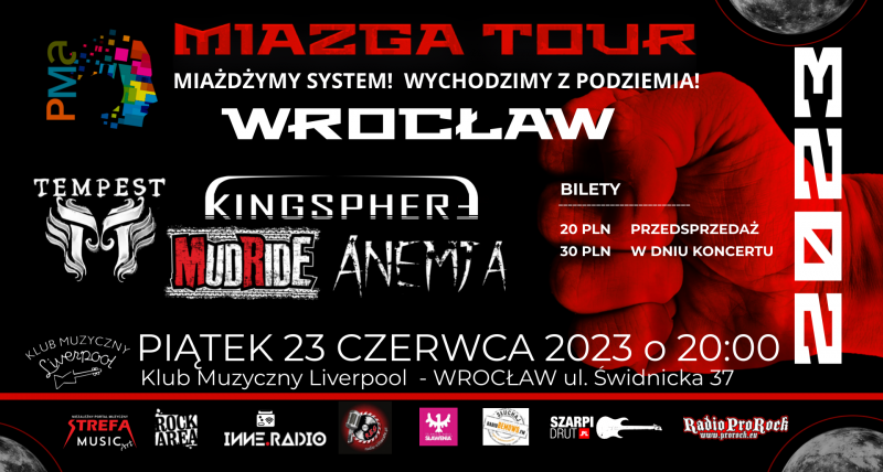 MIAZGA TOUR 2023 WROCŁAW | TEMPESTxMUDRIDExKINGSPHERExANEMJA