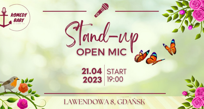 Stand-up Open Mic - Lawendowa 8!
