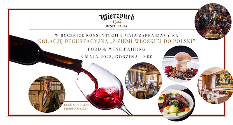 Kolacja degustacyjna z Filippo Mazzei