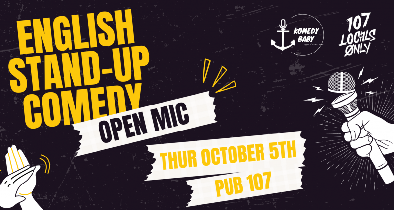 Stand-up Comedy in English - Open Mic // 107