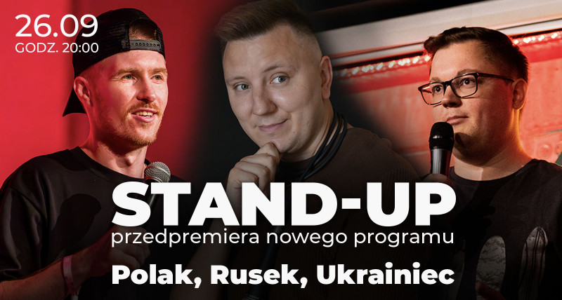 Standup Warszawa | przedpremiera  nowego show | 26.09