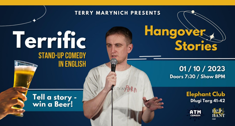 Terrific! Stand-Up Comedy in English / Hangover stories