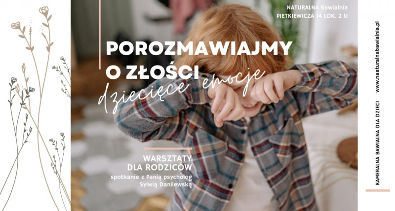 Porozmawiajmy o złości - warsztaty o dziecięcych emocjach