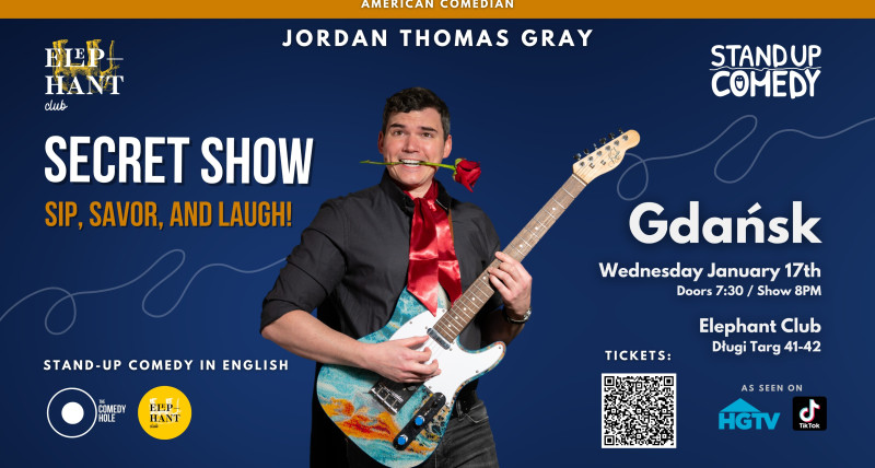 STAND UP COMEDY IN ENGLISH- Jordan Thomas Gray