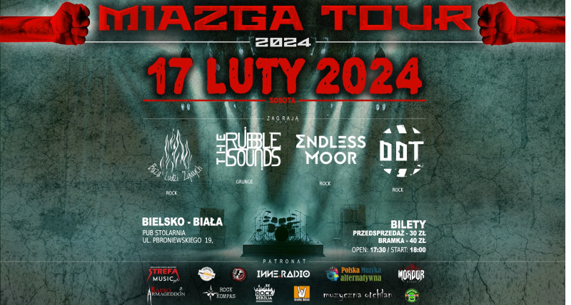 Miazga Tour 2024; 17 luty 2024; Bielsko Biała; Pub Stolarnia