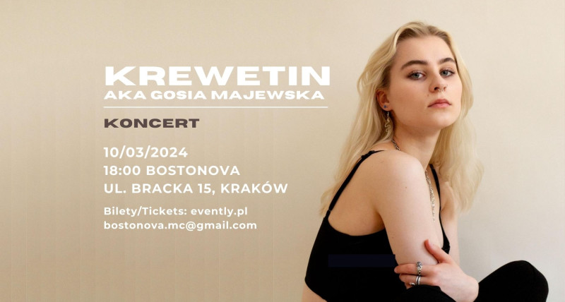 KREWETIN aka Gosia Majewska| Koncert