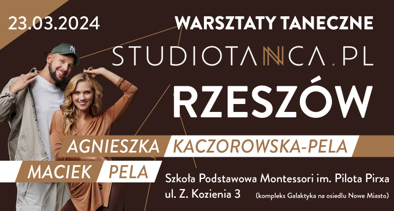 Warsztaty taneczne: Agnieszka Kaczorowska-Pela i Maciek Pela