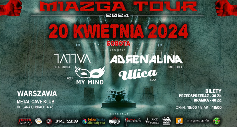 MIAZGA TOUR 2024 ☛ TATTVA ☻ ULICA ☻ ADRENALINA ☻ MY MIND